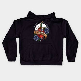 Heart Breaker Tattoo Kids Hoodie